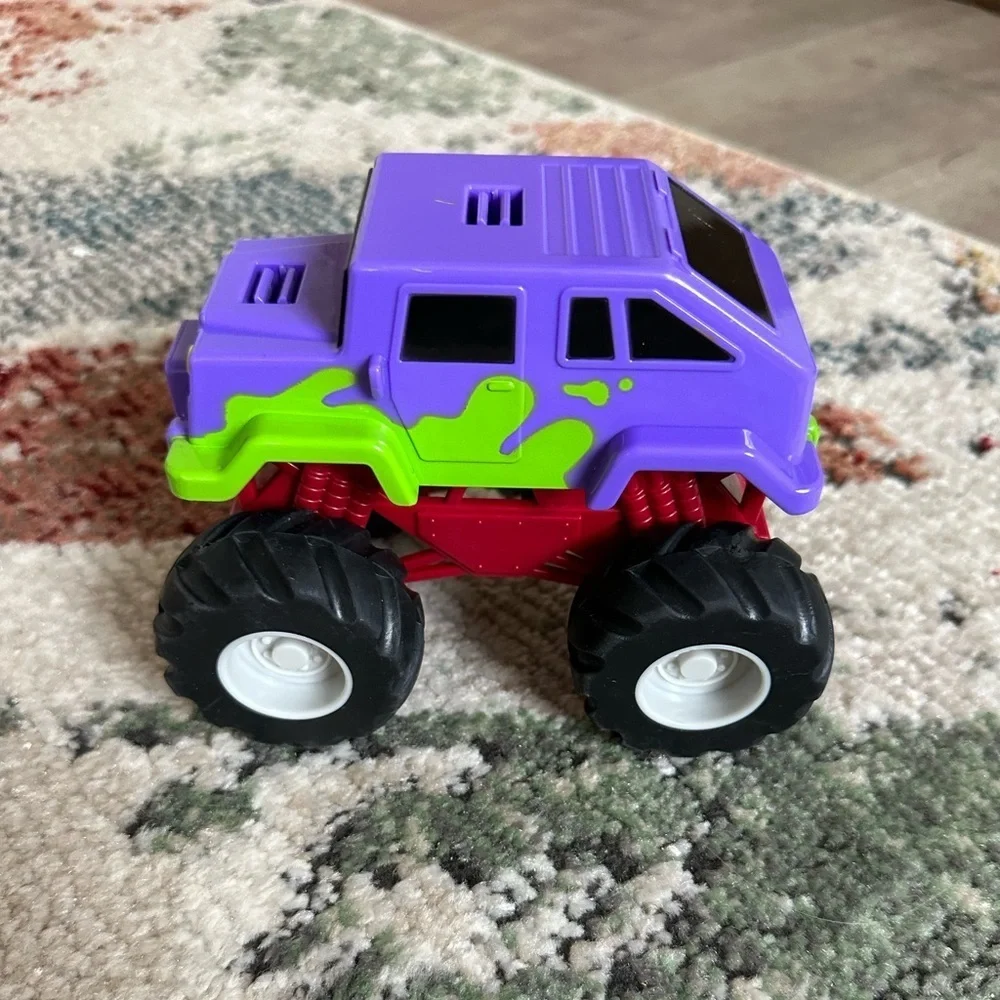 Lakeshore Monster Truck, Friction Flip Car, Red Truck Bundle Kids vehicle toys